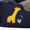 HUFT Giraffe Classic Lounger Bed For Dog - Grey & Navy - Heads Up For Tails