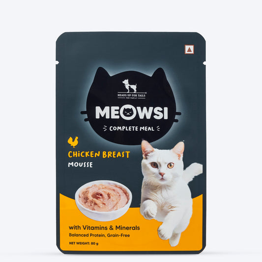 Meowsi by HUFT Chicken Breast Mousse Cat Wet Food - 80 gm