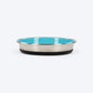 HUFT Evil Eye Printed Steel Bowl For Cat - Blue