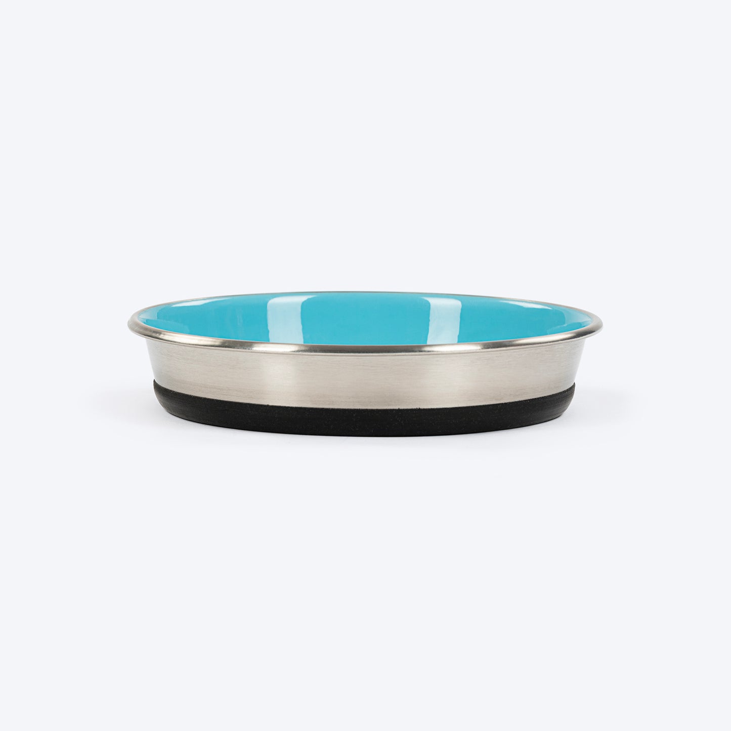 HUFT Evil Eye Printed Steel Bowl For Cat - Blue