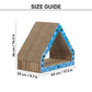 HUFT Kittypeak Scratcher For Cat - Blue