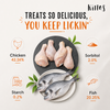 Kittos Purr-Fect Sunfish & Chicken Twirls Cat Treats - 35 g