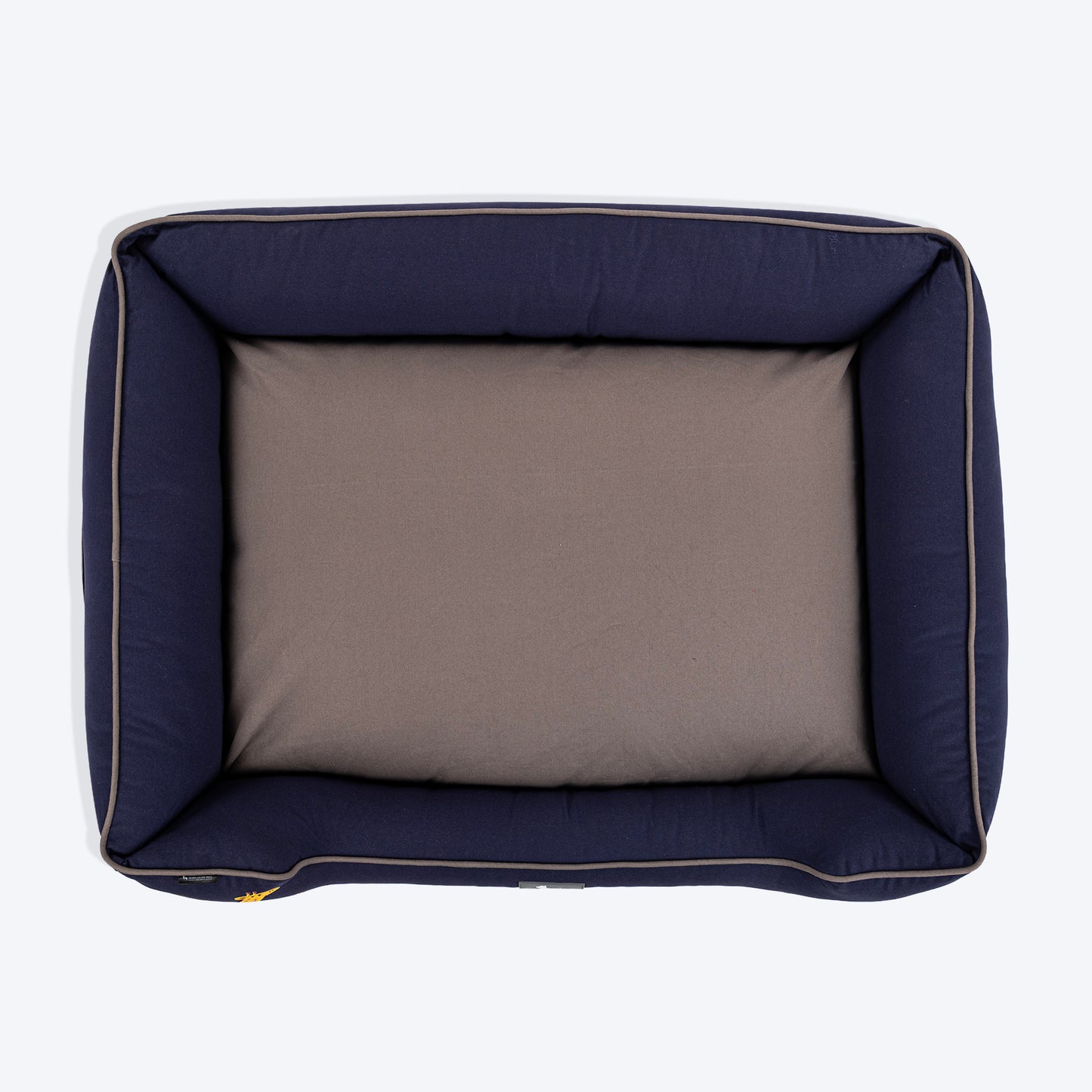 HUFT Giraffe Classic Lounger Bed For Dog - Grey & Navy - Heads Up For Tails
