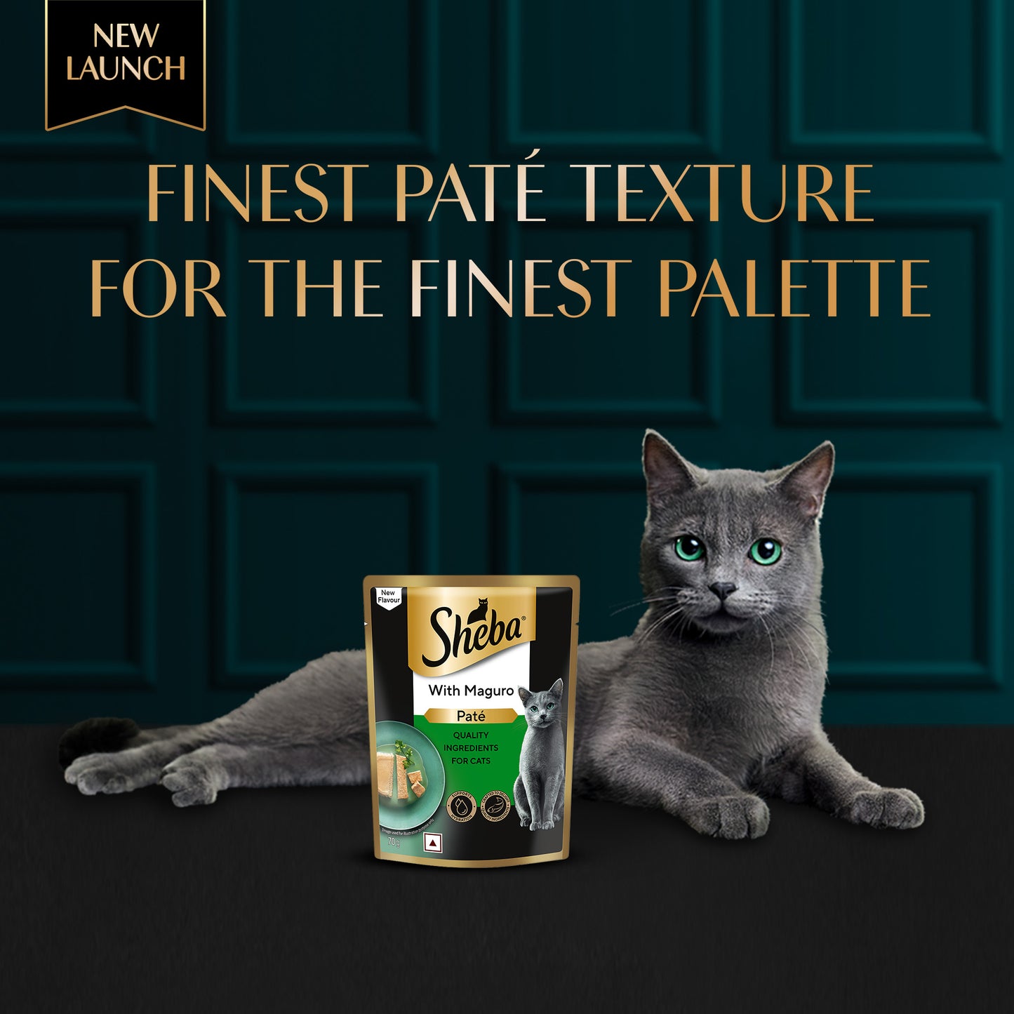 Sheba Maguro Pate Wet Food For Adult Cat - 70 gm - Heads Up For Tails
