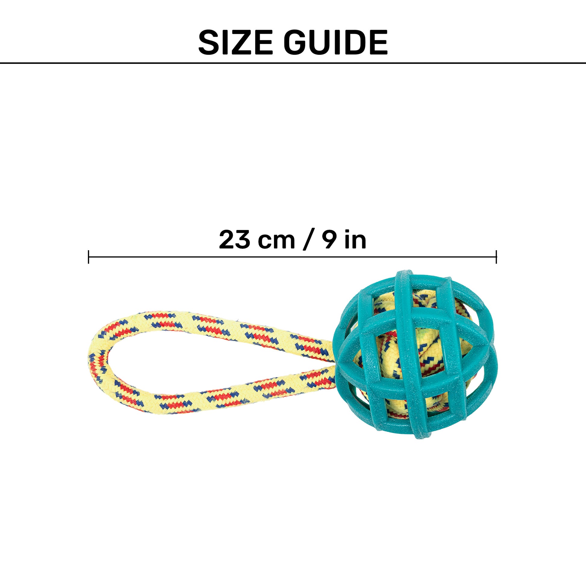 TLC Tug-A-Ball Toy For Dog - Green - Heads Up For Tails