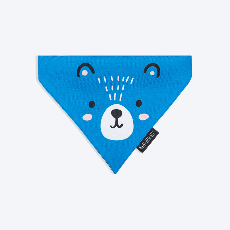 HUFT Bluebeary Bandana For Dog - Blue - Heads Up For Tails