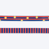 HUFT Playstripes Leash For Dog - Rust & Navy - Heads Up For Tails