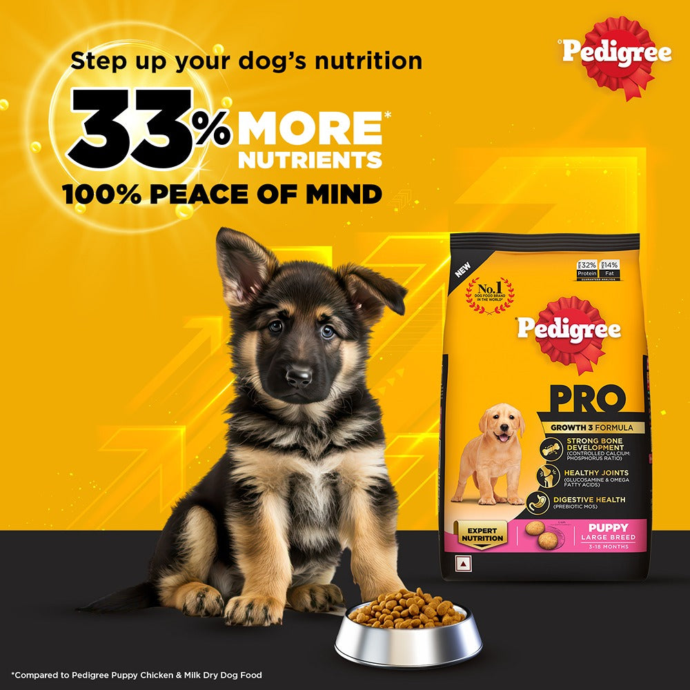 Pedigree PRO Expert Nutrition Dry Dog Food For Large Breed Puppy (3-18 Months)