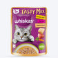 Whiskas Tasty Mix Wet Food Made With Real Fish(Tuna), Chicken & Carrot in Gravy For Adult (1+ year) Cat - 70 gm Pack - Heads Up For Tails