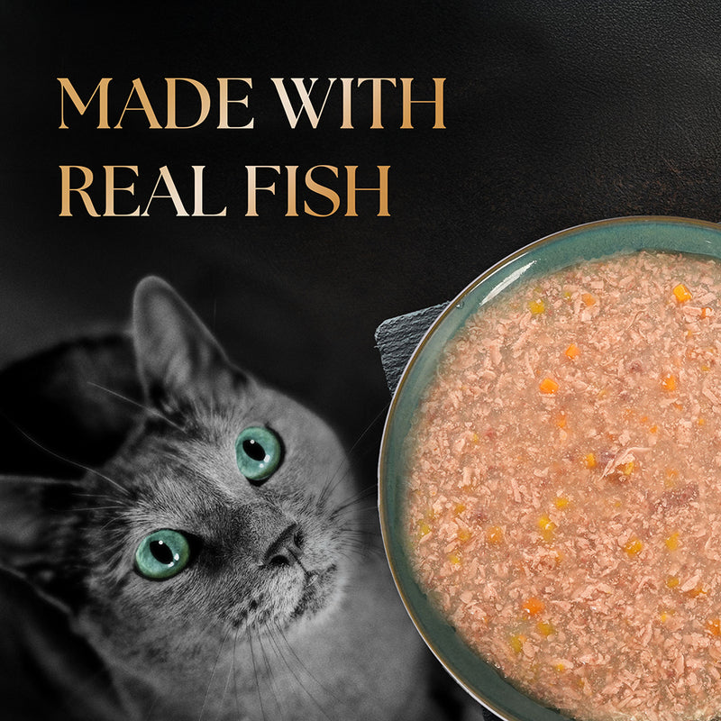 Sheba Rich Premium (1+ Years) Tuna Pumpkin & Carrot In Gravy Adult Wet Cat Food - (28 x 70gm) - Heads Up For Tails