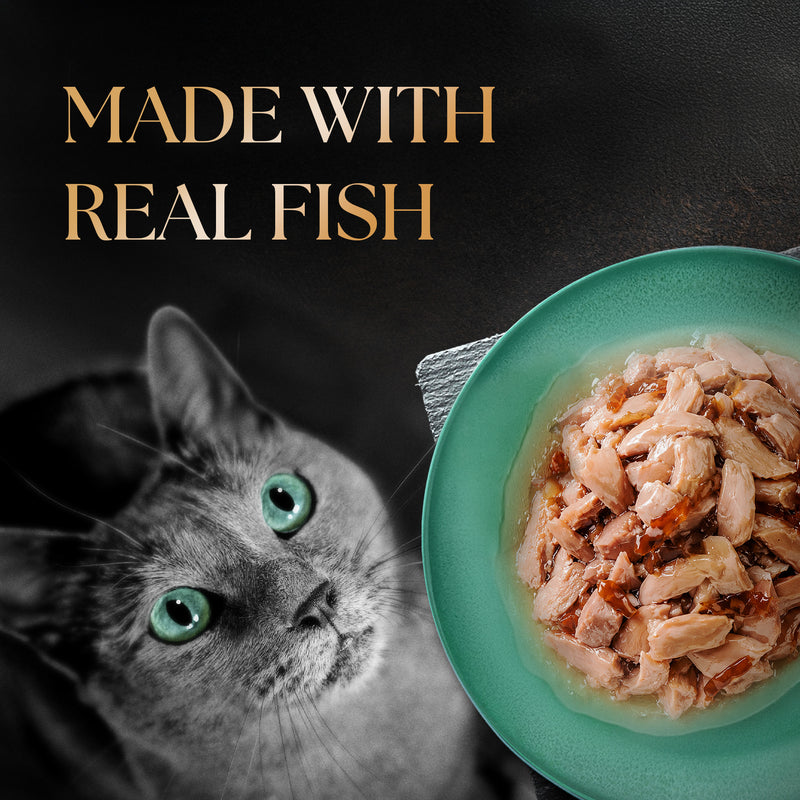 Sheba Rich Premium (1+ Years) Fish with Dry Bonito Flavour Adult Wet Cat Food - 35 g - Packs