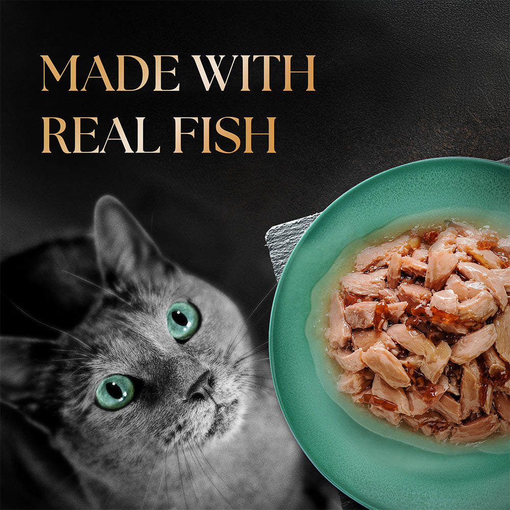 Sheba Fish With Dry Skipjack Flake Adult Cat Wet Food - 35 gm Packs