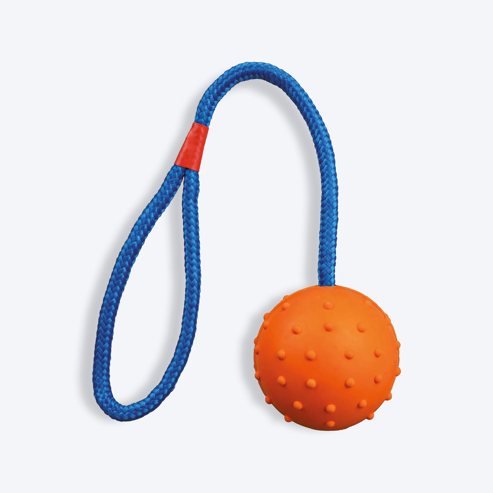 Trixie Ball On A Rope Natural Rubber With Sound Fetch Dog Toy - Assorted_02