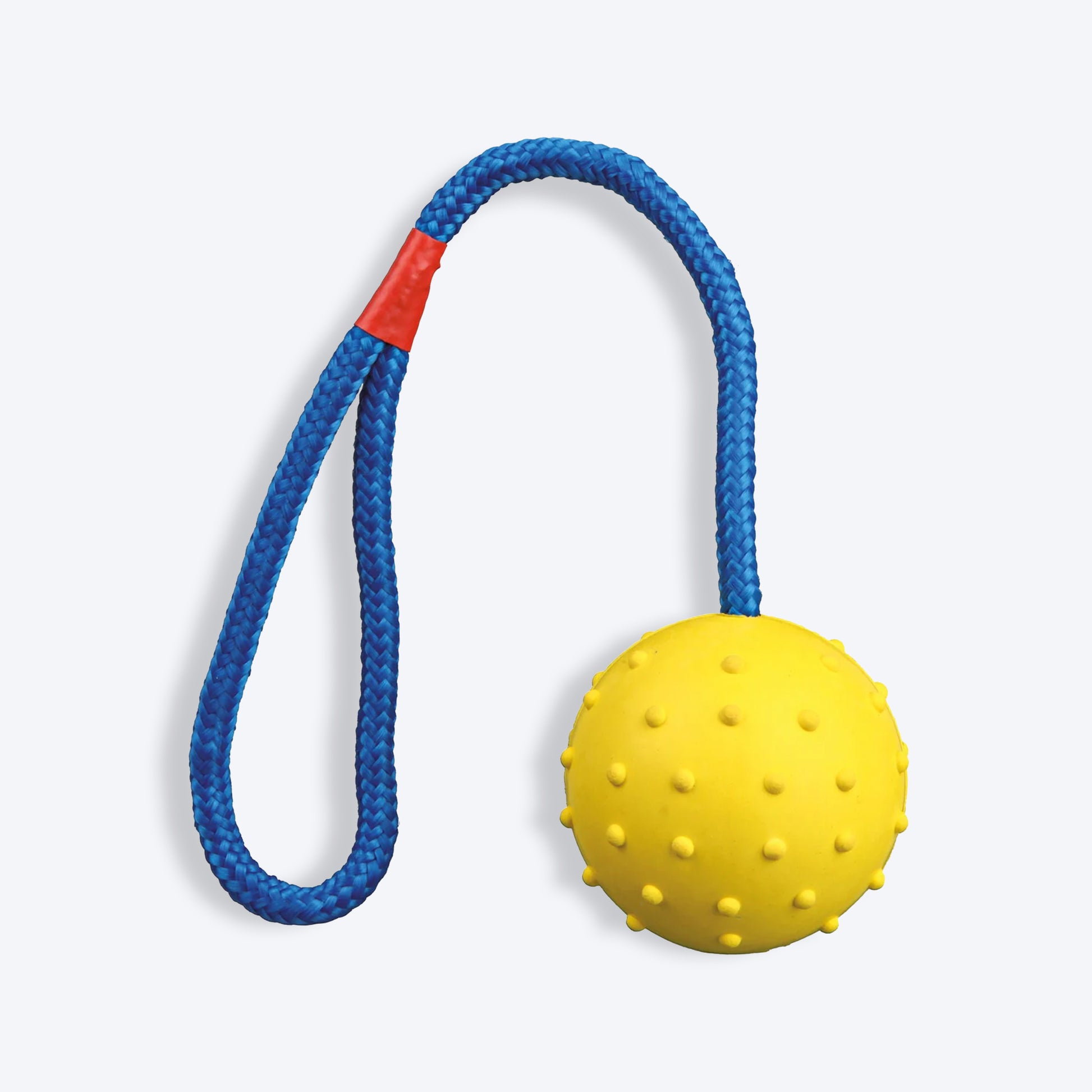 Trixie Ball On A Rope Natural Rubber With Sound Fetch Dog Toy - Assorted_04