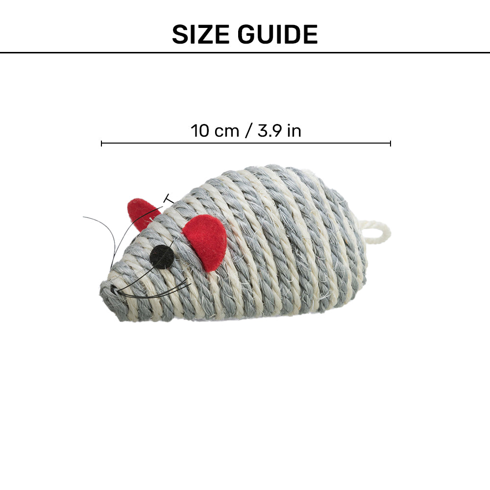 Trixie Mouse Shaped Sisal Toy for Cats (Assorted)_06