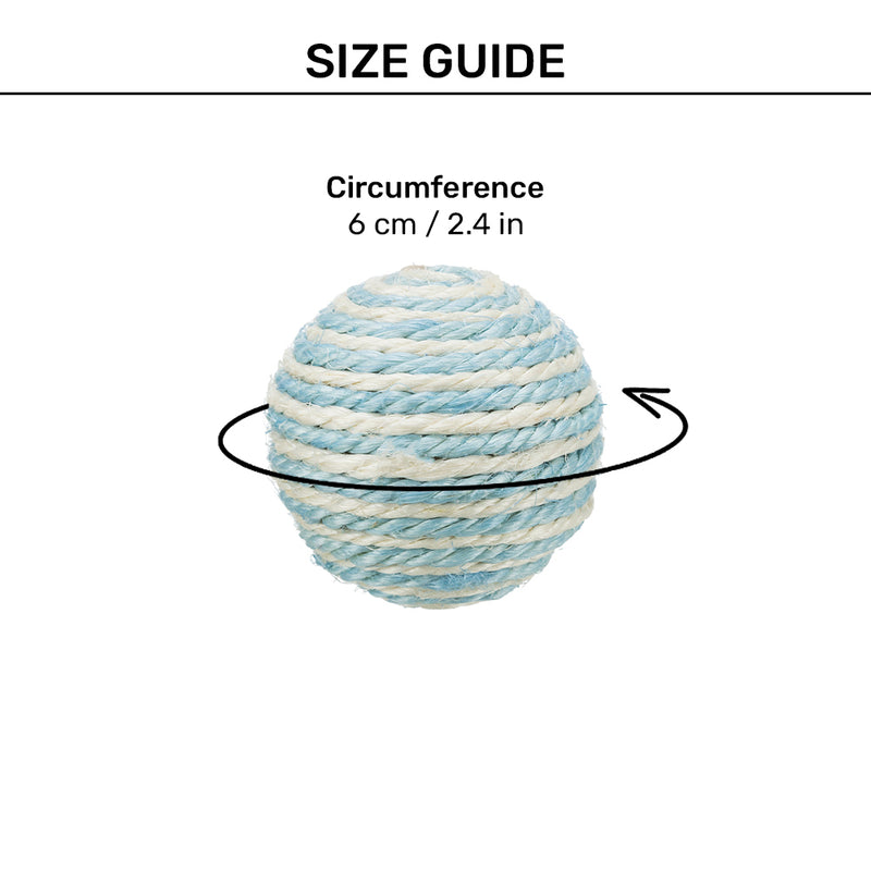 Trixie Sisal Ball Cat Toy - 6 cm_06