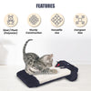 Trixie Scratching Board On A Roll With Catnip Cat Scratcher - Black - Heads Up For Tails