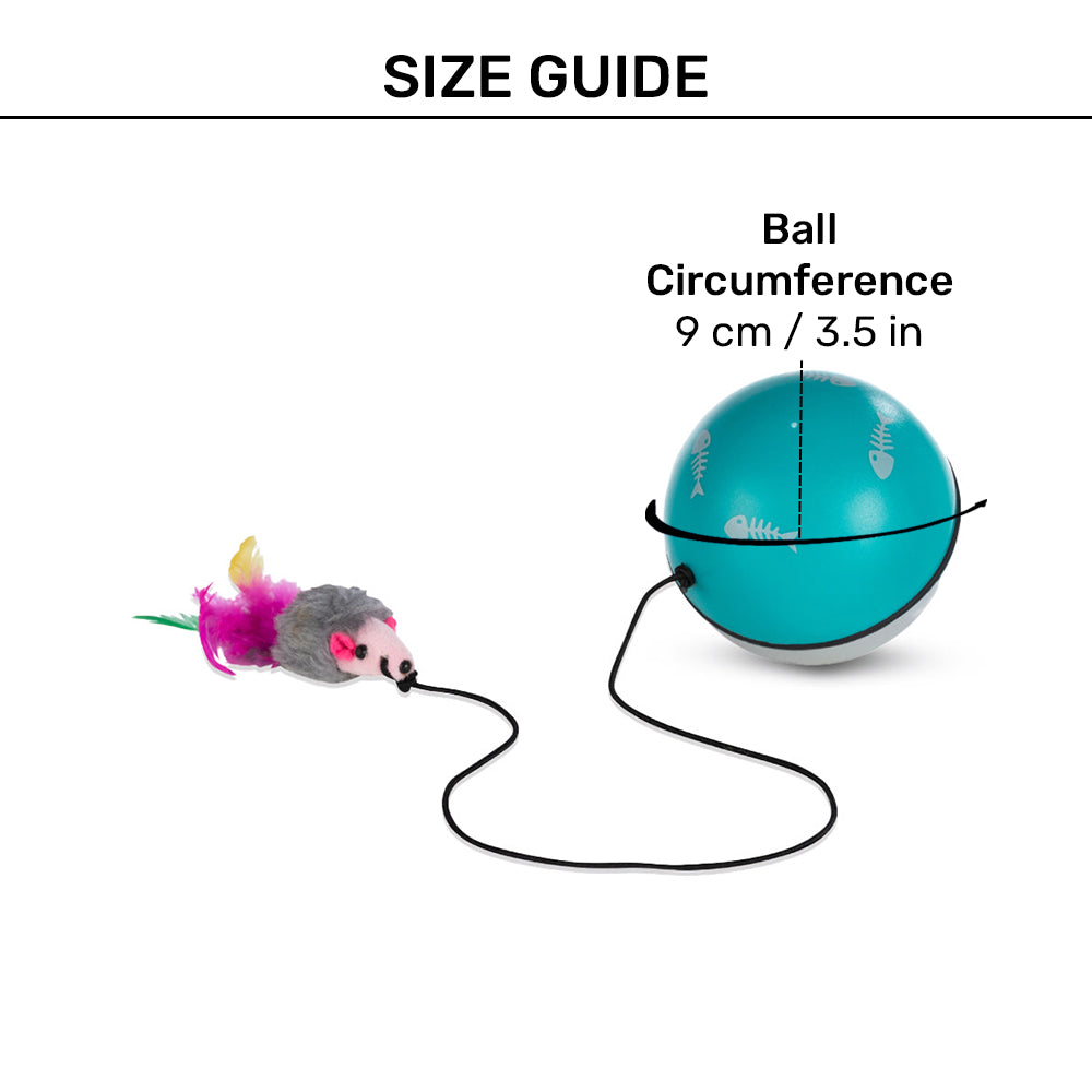 Trixie Turbinio Mouse & Ball With Motor Toy For Cats_03