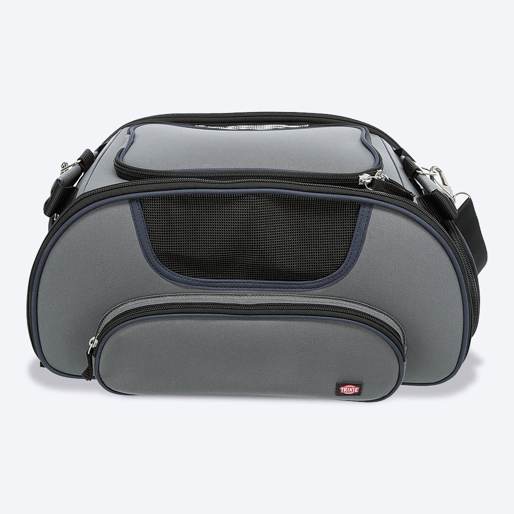 Trixie Wings Airline Carrier For Pets - (Grey/Blue) - Heads Up For Tails