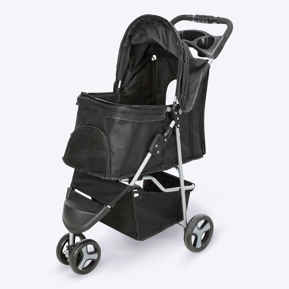 Trixie Black Buggy Hold Upto 11 kg 80 X 47 X 100 cm - Heads Up For Tails