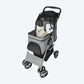 Trixie Grey Buggy For Dog - Hold Upto 15 kg (47 x 100 x 80 cm)
