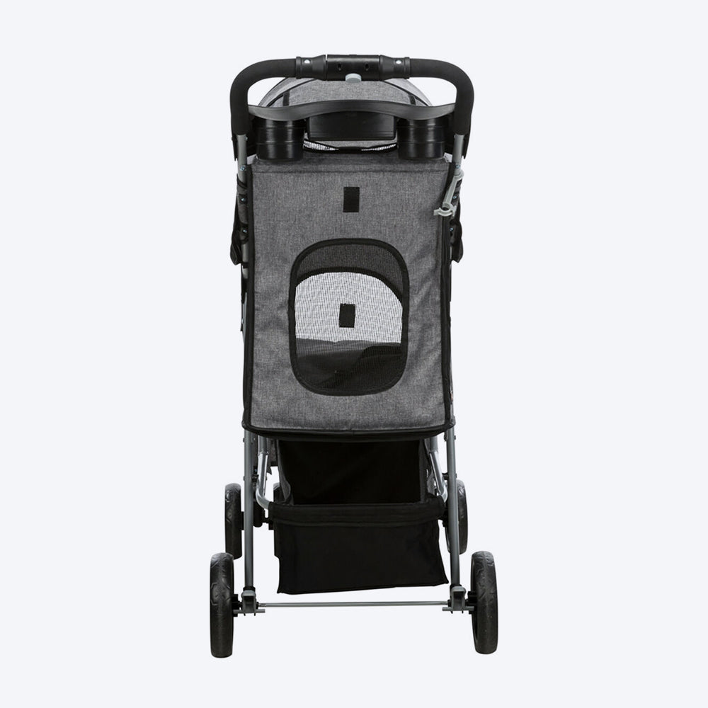 Trixie Grey Buggy For Dog - Hold Upto 15 kg (47 x 100 x 80 cm)