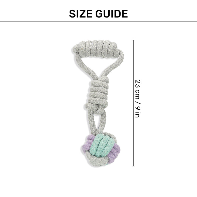 Trixie Junior Playing Woven-In Ball Dog Rope Toy - 23 cm_04