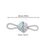 Trixie Junior Knotted Ball With Loops Rope Dog Toy - Grey - Heads Up For Tails