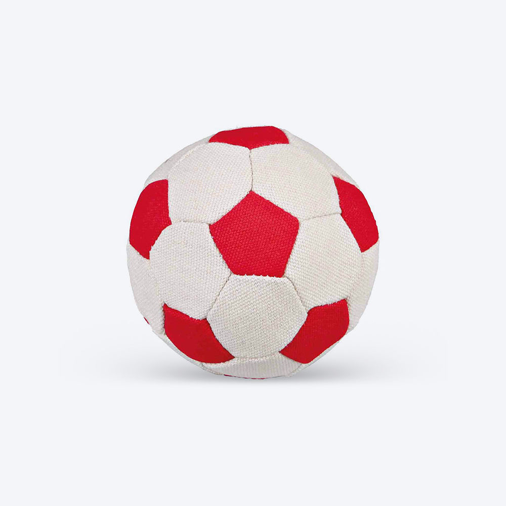 Trixie Soft Canvas Soccer Ball Dog Toy - Soundless- 11 cm_02
