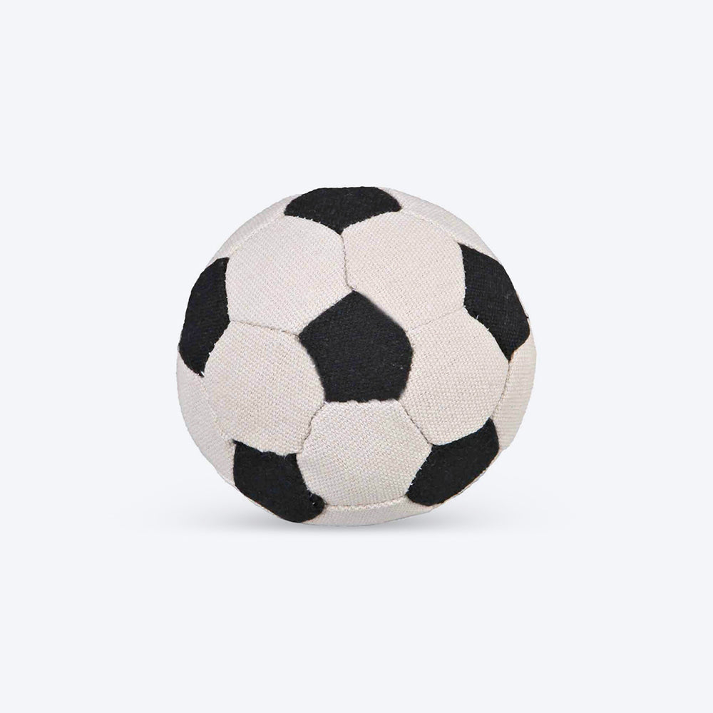 Trixie Soft Canvas Soccer Ball Dog Toy - Soundless- 11 cm_05