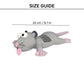 Trixie Rat or Mouse Latex Dog Squeaker Toy - 22 cm - Assorted - Heads Up For Tails