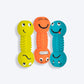 Trixie Smiley Dumbbell Motifs With Sound Latex Chew Dog Toy - 19 cm_01