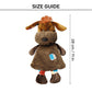 Trixie Dog Shape With Sound Plush Toy For Dog - Brown - 28 cm - Heads Up For Tails