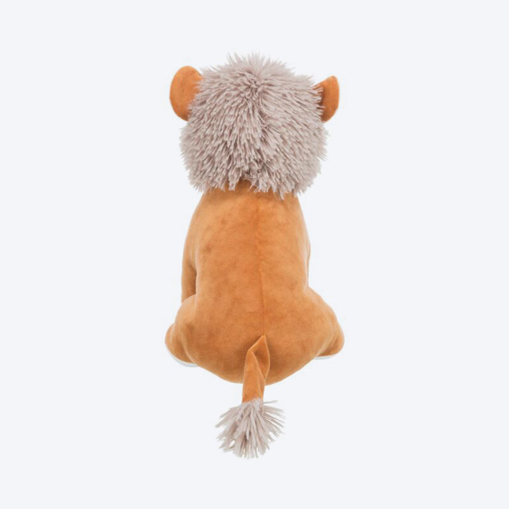 Trixie Lion Plush Dog Toy - Brown - 36 cm - Heads Up For Tails