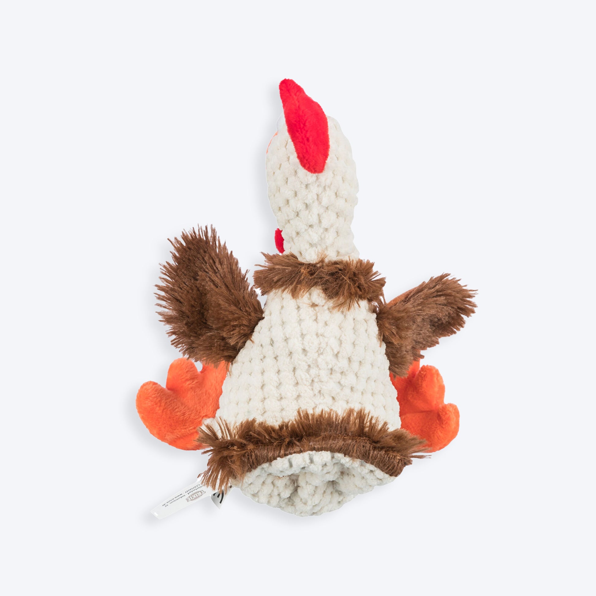 Trixie Rooster With Sound Plush Toy For Dog - White - 22 cm_02