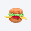 Trixie Burger With Sound Plush Dog Toy - Orange - 13 cm - Heads Up For Tails