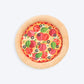 Trixie Pizza Plush Toy For Dog - Multicolor - 26 cm - Heads Up For Tails