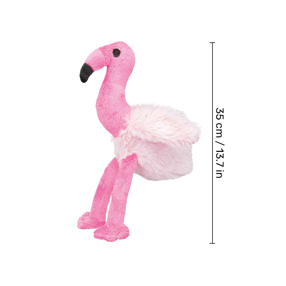 Trixie Flamingo With Sound Plush Dog Toy - Pink - 35 cm_02