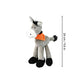 Trixie Donkey With Sound Plush Dog Toy - Grey - 24 cm - Heads Up For Tails