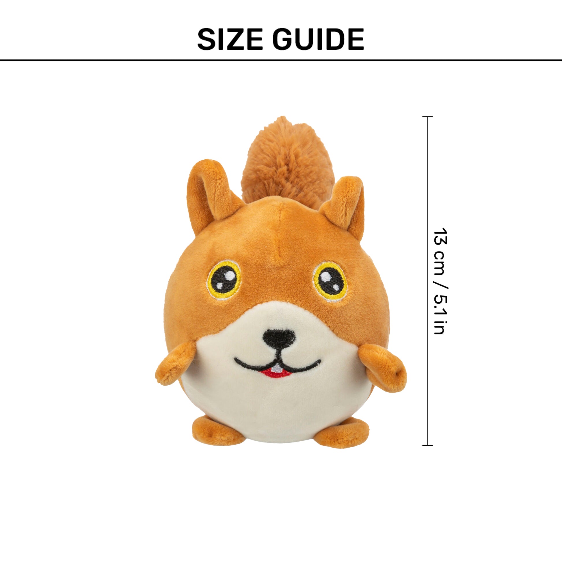 Trixie Squirrel Plush Dog Toy - Brown & White - 13 cm_06