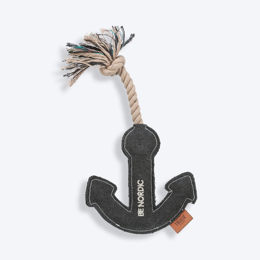 Trixie Be Nordic Anchor On A Rope Dog Toy - Black - 30 cm_01