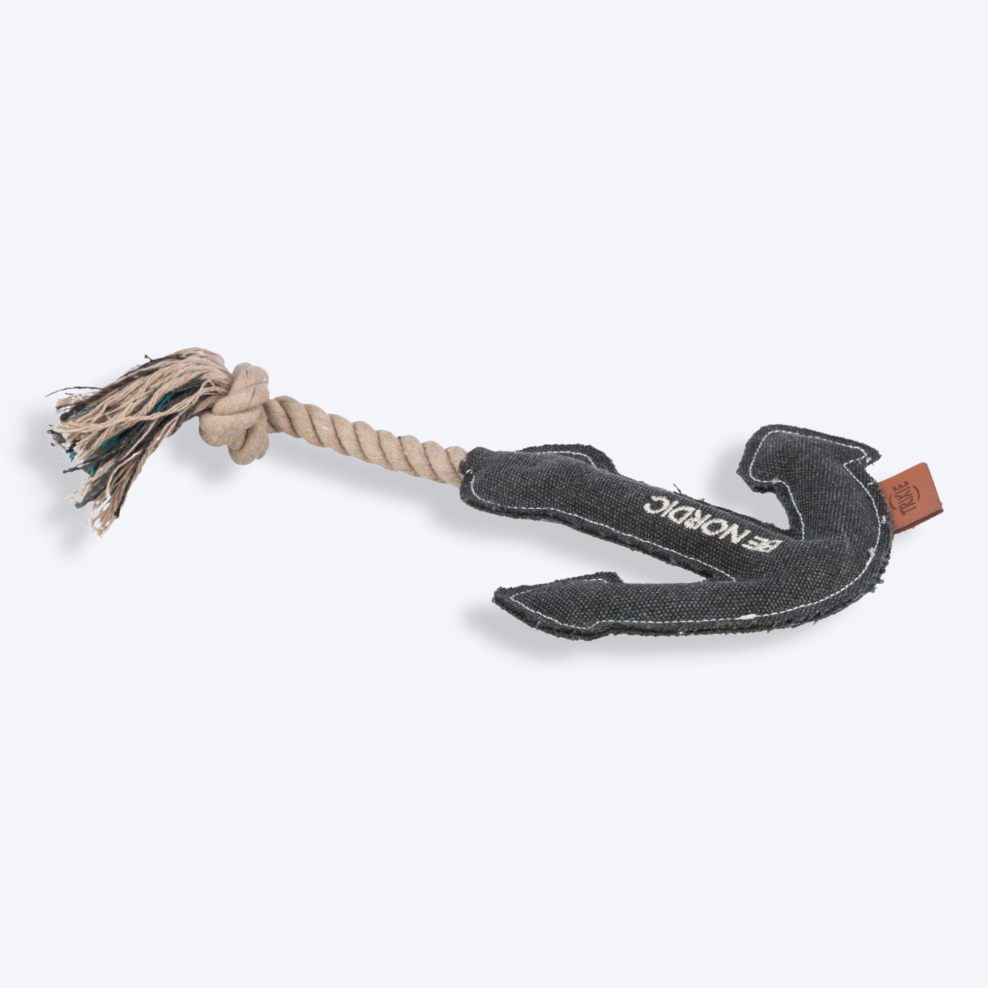 Trixie Be Nordic Anchor On A Rope Dog Toy - Black - 30 cm_02