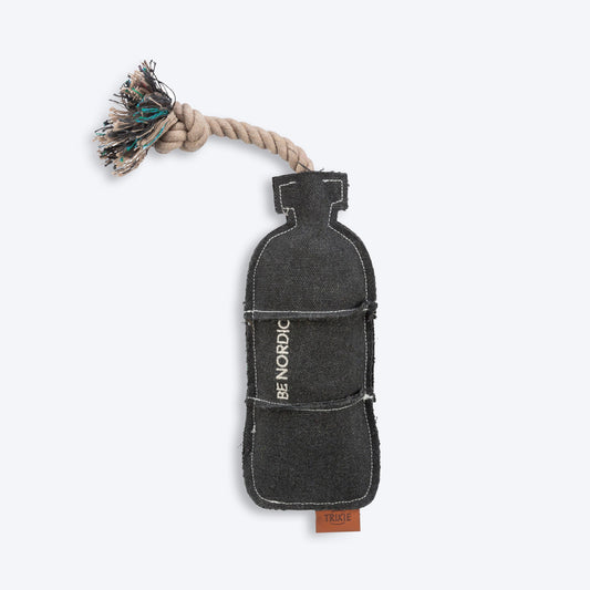 Trixie Be Nordic Bottle On A Rope Dog Toy - Black - 37 cm_01