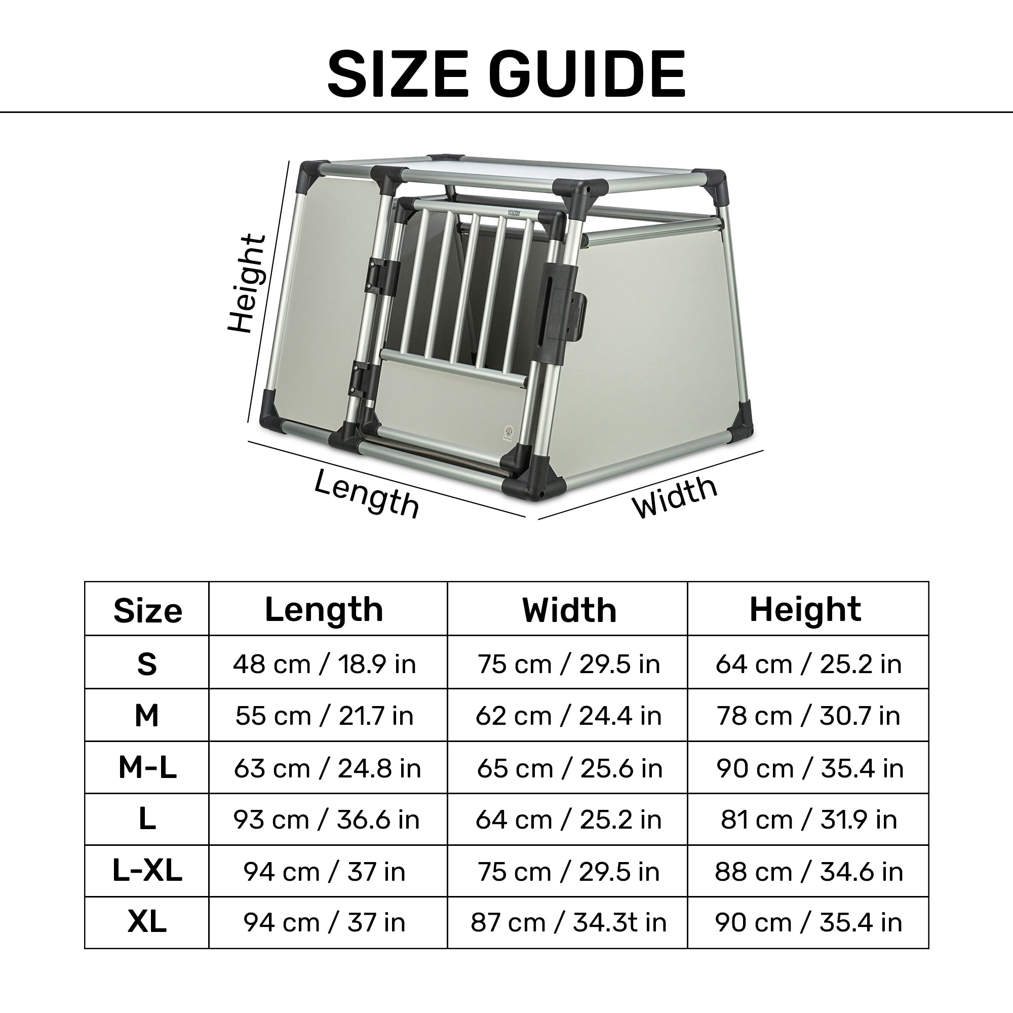 Trixie Silver Transport Box Aluminum For Dogs & Cats - Heads Up For Tails