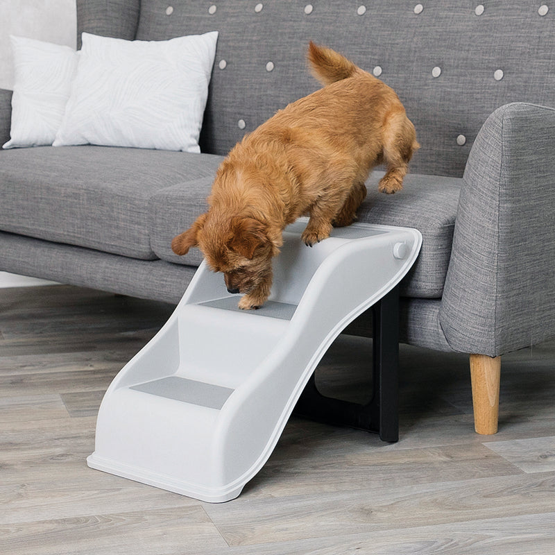 Trixie Steps Light Folding Portable Pet Steps - For Cats and Dogs-34X39X54 cm- Upto Hold 40 kg - Heads Up For Tails