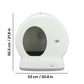 Trixie Self-Cleaning Litter Tray For Cat - White - 55.5 x 53 x 52 cm