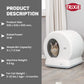 Trixie Self-Cleaning Litter Tray For Cat - White - 55.5 x 53 x 52 cm