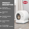 Trixie Self-Cleaning Litter Tray For Cat - White - 55.5 x 53 x 52 cm - Heads Up For Tails