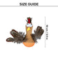 Trixie Roly-Poly Chicken Plush Toy For Cat - Beige - 10 cm