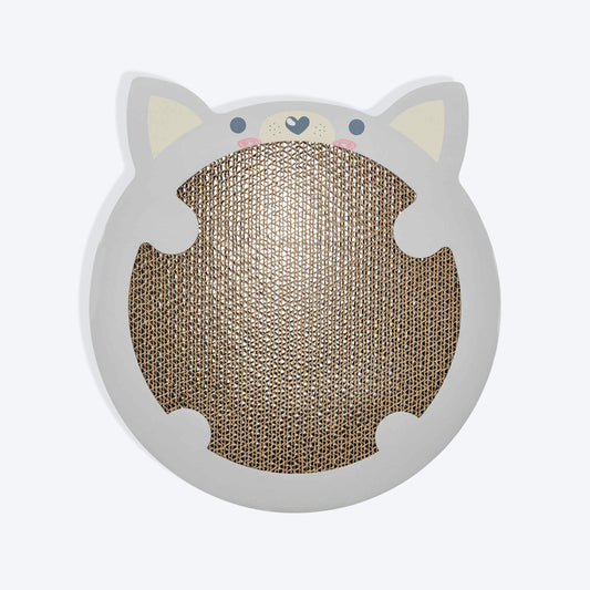 Trixie Hamster Junior Scratching Cardboard With Catnip Cat Scratcher - Light Grey